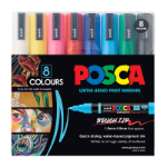 UNI-BALL PC5BR Paint Mrkr Ast Pk8
