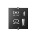 Bachmann 917.227 socket-outlet USB A + USB C Black