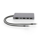 LMP Display Dock 2 Bedraad USB 3.2 Gen 1 (3.1 Gen 1) Type-C Grijs