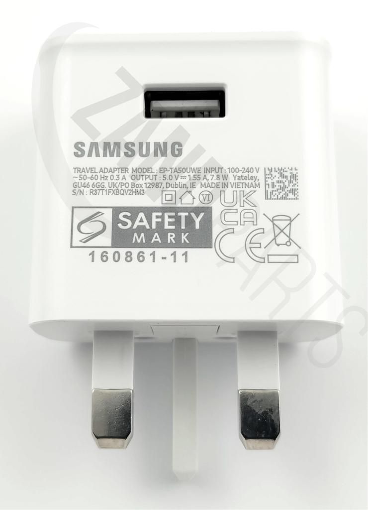 EU Product - SM-A035G Galaxy A03 Adaptor UK Type USB (EP-TA50UWE) (White) thumbnail