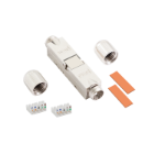 LogiLink Field assembly Cat.6A cable connector, shielded, screw type strain relief