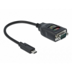 DeLOCK 64038 seriële kabel Zwart 0,15 m USB Type-C RS-232 DB9