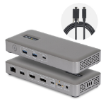 StarTech.com Dual-DP USB4 Dock 100W PD Driverless