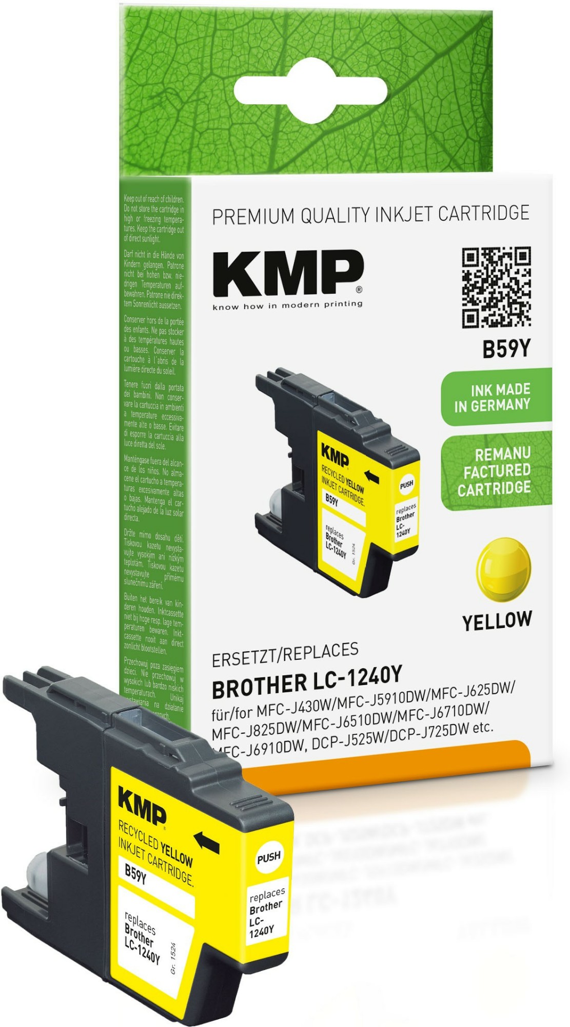 KMP B59Y ink cartridge 1 pc(s) Compatible Yellow