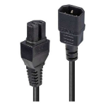 Lindy 30402 power cable Black 3 m IEC C14 IEC C15