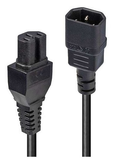 Lindy 30402. Cable length: 3 m Connector 1: IEC C14 Connector 2: IEC C15 Cable type: H05VV-F 3G 1. Input voltage: 250 V Input current: 10 A