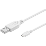 Microconnect USBABMICRO5W USB cable USB 2.0 5 m USB A Micro-USB B White