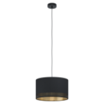 EGLO Esteperra suspension lighting Flexible mount E27 Black, Gold