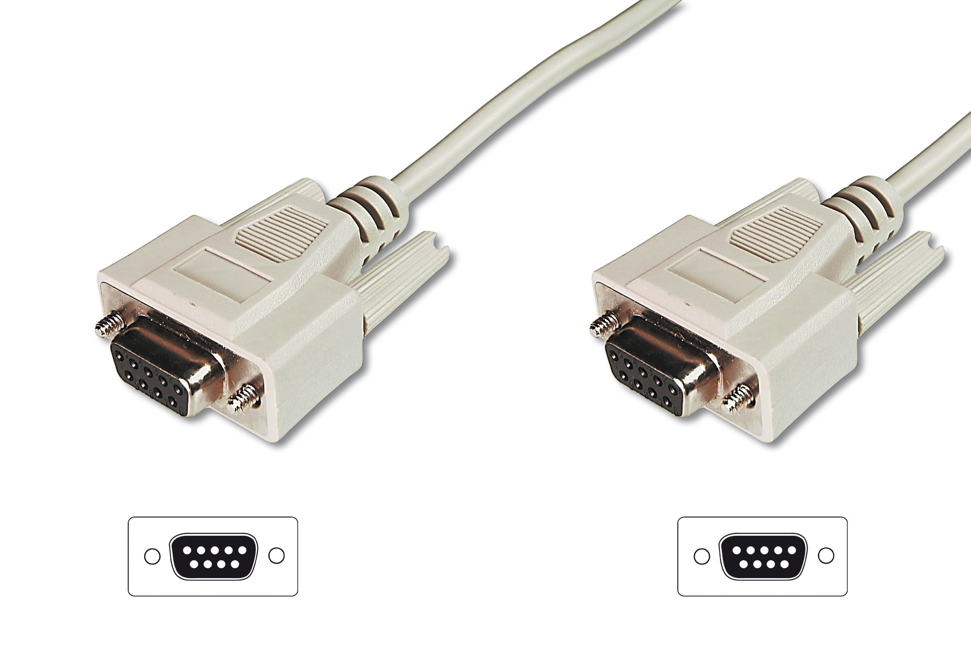 Digitus Datatransfer connection cable, D-Sub9/F - D-Sub9/F