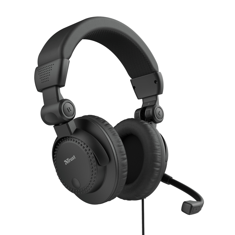 Trust Como Headset Kabel Huvudband Samtal/musik Svart
