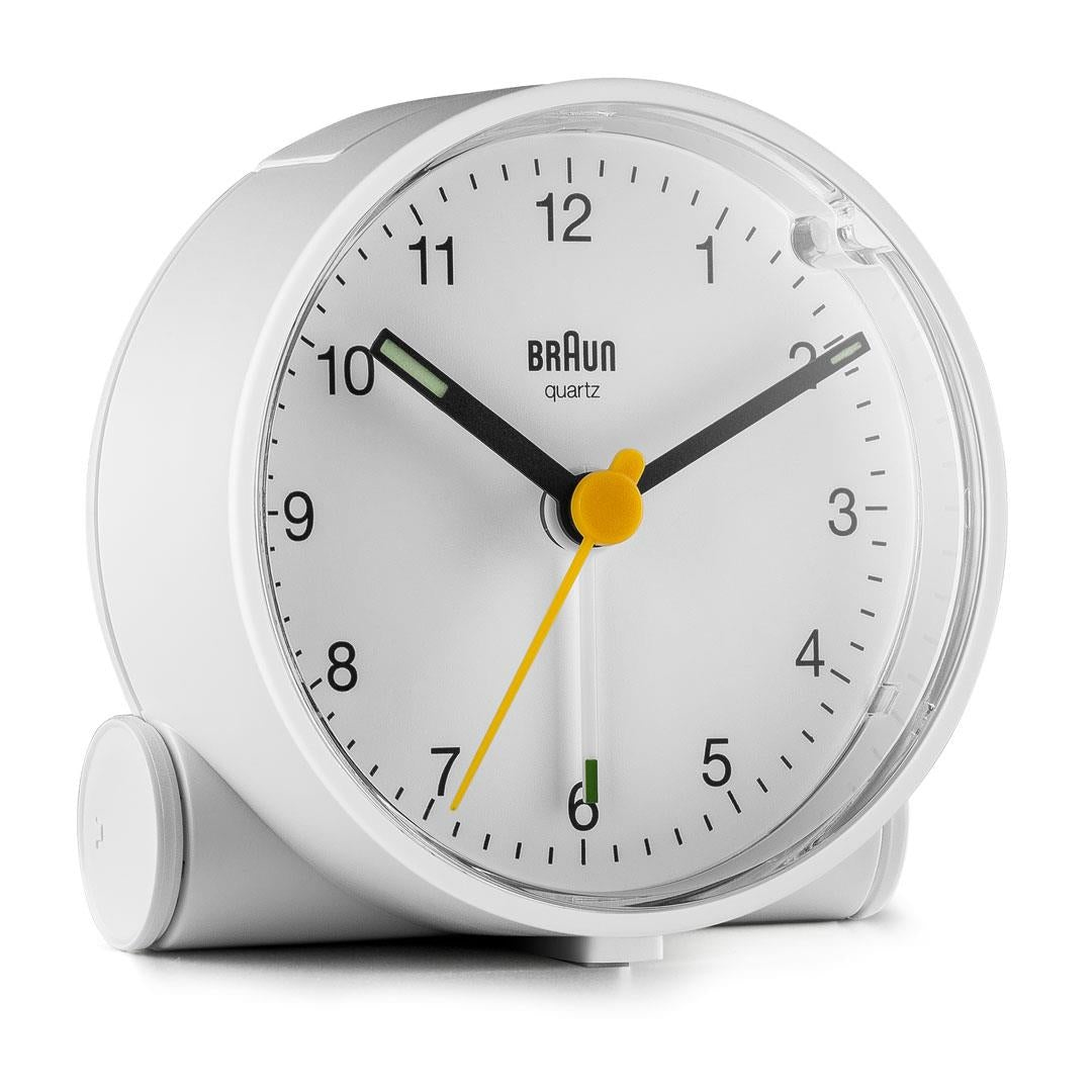 Image of Braun BC01W - Quartz alarm clock - Round - White - Analog -...