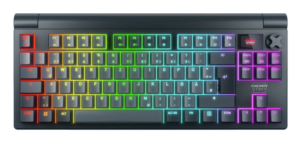 CHERRY XTRFY MX 8.3 TKL Wireless keyboard Gaming USB + RF Wireless + Bluetooth QWERTZ German Grey