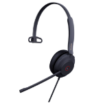 Yealink (UH37 Mono UC) Unified Communications USB Wired Headset, Mono, USB-A, Dual Noise-Cancelling Mic, 35mm Speaker, Busylight & Leather Ear Cushion