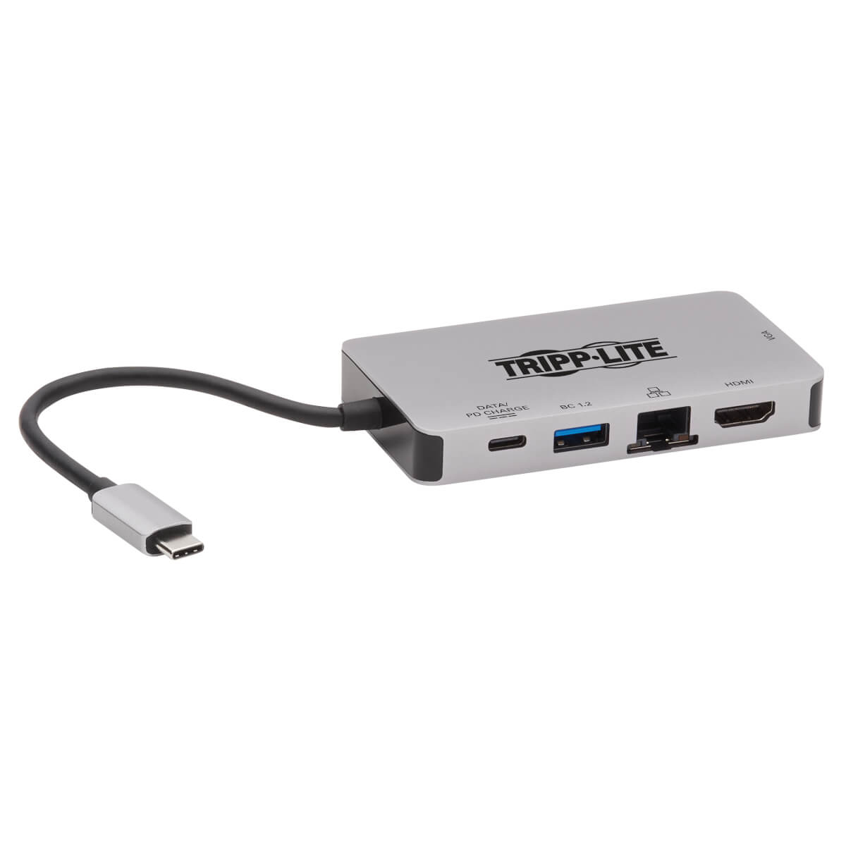 Image of Tripp Lite U442-DOCK6-GY USB-C Dock, Dual Display - 4K HDMI, VGA,...