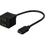 Deltaco HDMI-13 HDMI cable 0.1 m HDMI Type A (Standard) Black