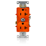 Leviton 5362-IG socket-outlet NEMA 5-20R Orange