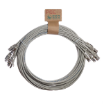 Cablenet 1.5m Cat6a RJ45 Grey S/FTP LSOH 26AWG Snagless Booted Patch Lead (PK 10)