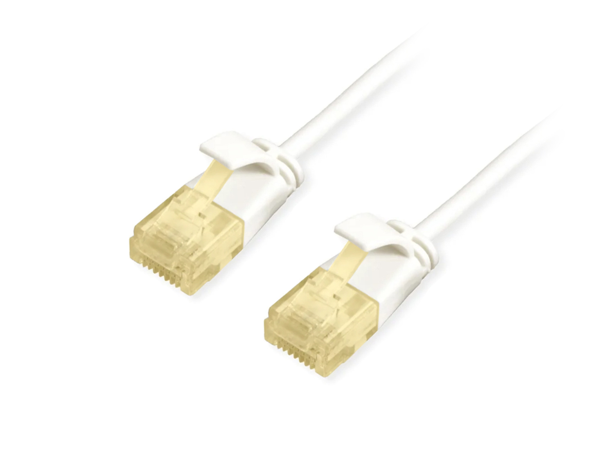 Equip White Cat.6a U/Utp Slim Patch Cable. 0.5M.