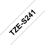 Brother TZE-S241 DirectLabel black on white extra strong Laminat 18mm x 8m for Brother P-Touch TZ 3.5-18mm/36mm/6-18mm/6-24mm/6-36mm