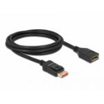 DeLOCK DisplayPort extension cable 8K 60 Hz 2 m