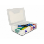 DeLOCK Cable tie assortment box with tensioning tool 350 pieces assorted colours