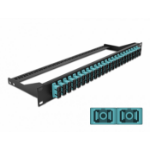 DeLOCK 19″ Fibre Patch Panel 24 port SC Duplex aqua