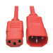 Tripp Lite P005-003-ARD power cable Red 35.4" (0.9 m) C14 coupler C13 coupler