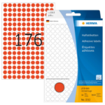 HERMA Multi-purpose labels/colour dots Ø 8 mm round red paper matt hand inscription 5632 pcs.