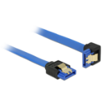DeLOCK 85091 SATA-kabel 0,5 m SATA 7-pin Zwart, Blauw