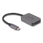 DeLOCK USB Type-C Card Reader in aluminium enclosure for SD or Micro SD memory cards