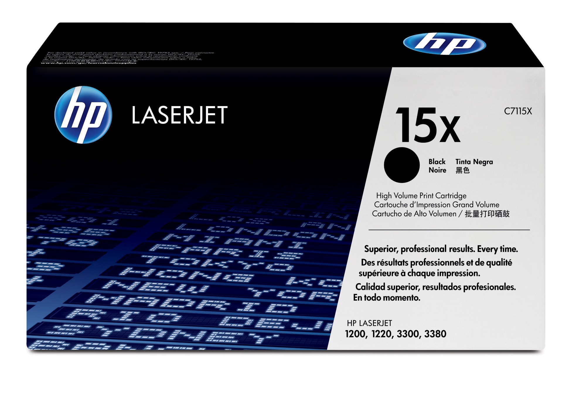 HP C7115X/15X Toner cartridge black. 3.5K pages ISO/IEC 19752 for Cano
