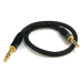Monoprice 4791 audio cable 18.1" (0.46 m) 6.35mm TRS Black