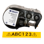 Brady M4C-750-595-YL-BK printer label Black, Yellow Self-adhesive printer label