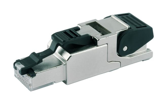 Image of Telegärtner J00026A2004 wire connector RJ45 Black, Stainless steel