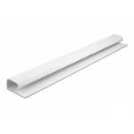 DeLOCK Cable Duct for under-table mounting 57 x 25 mm - length 400 mm 2 pieces white