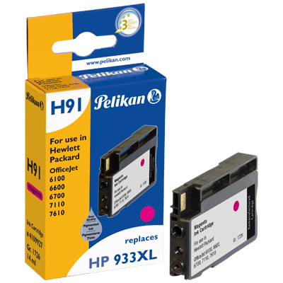 Image of Pelikan 4109927/H91 Ink cartridge magenta, 1.08K pages ISO/IEC...