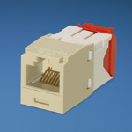 Panduit UTP RJ45 Copper Jack Module, Cat5e, Electric Ivory