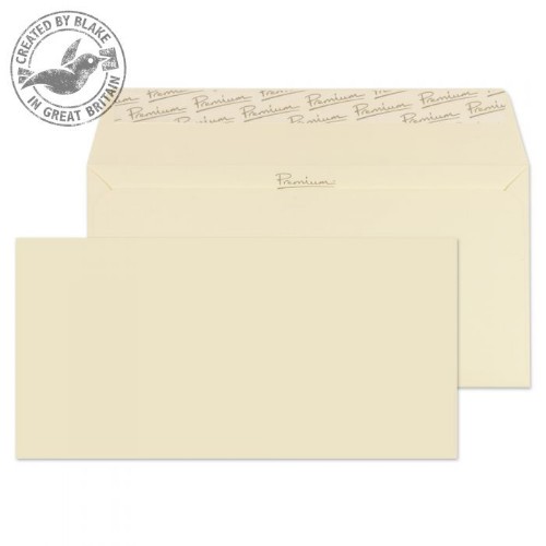 Blake Premium Business Wallet Peel and Seal Cream Wove DL 110x220mm 120gsm (Pack 500)