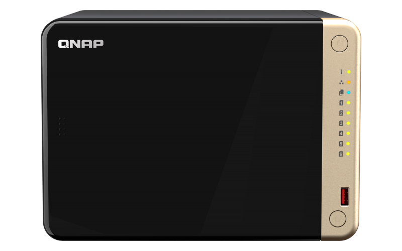 Image of QNAP TS-664-4G NAS/storage server Tower Ethernet LAN Black