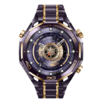 Huawei Watch Ultimate Design Royal Gold Edition 3.81 cm (1.5") AMOLED 48.3 mm Digital 466 x 466 pixels Gold, Purple Wi-Fi GPS (satellite)