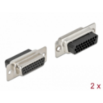DeLOCK D-Sub HD 26 pin crimp female, metal, 2 pieces