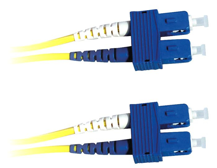 Lanview LVO231380 fibre optic cable 10 m 2x SC OS2 Yellow
