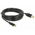 DeLOCK 83667 USB-kabel USB 2.0 4 m USB C USB B Zwart