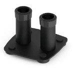 Unicol Twin Column Bolt Down Base (110mm Centres)