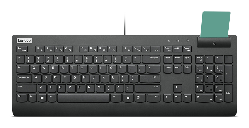 Lenovo Smartcard Wired II keyboard Home/Office USB Finnish. Swedish Bl