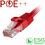 Cablenet 1m Cat6 RJ45 Red U/UTP LSOH 24AWG Snagless Booted Patch Lead (PK 100)