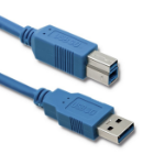 Qoltec 52309 USB cable USB 3.2 Gen 1 (3.1 Gen 1) 2 m USB A USB B Blue