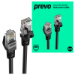 PREVO CAT6-BLK-1M networking cable Black