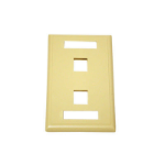 C2G 2-Port Multimedia Keystone Wall Plate - Ivory