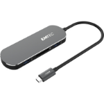 Emtec T650C Type-C HUB USB 3.2 Gen 1 (3.1 Gen 1) Type-A Black